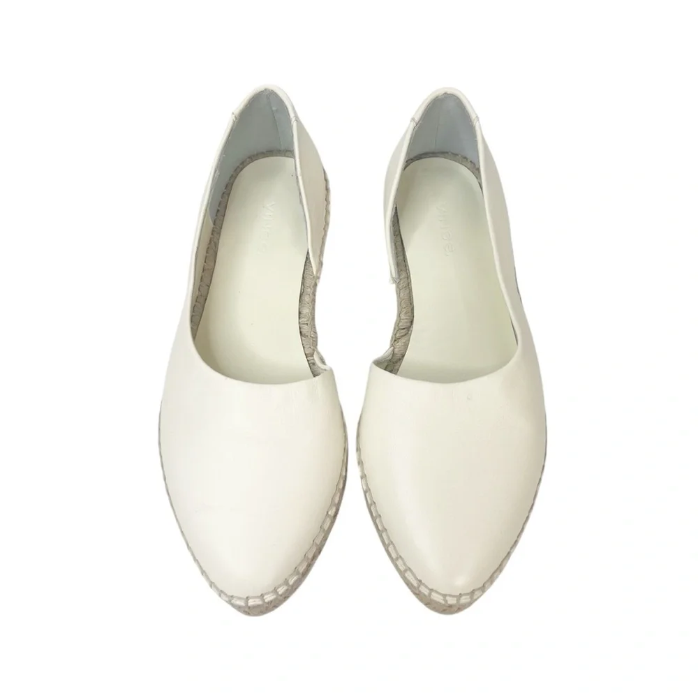 EUC Vince Tita Asymmetrical Espadrille Loafers In Beige